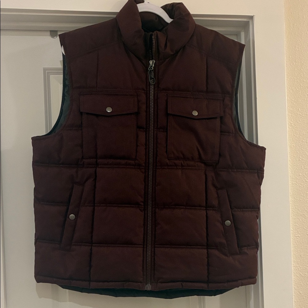 Goodfellow & Co Men's Dark Brown Quilted Vest